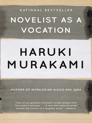 cover image of Novelist as a Vocation